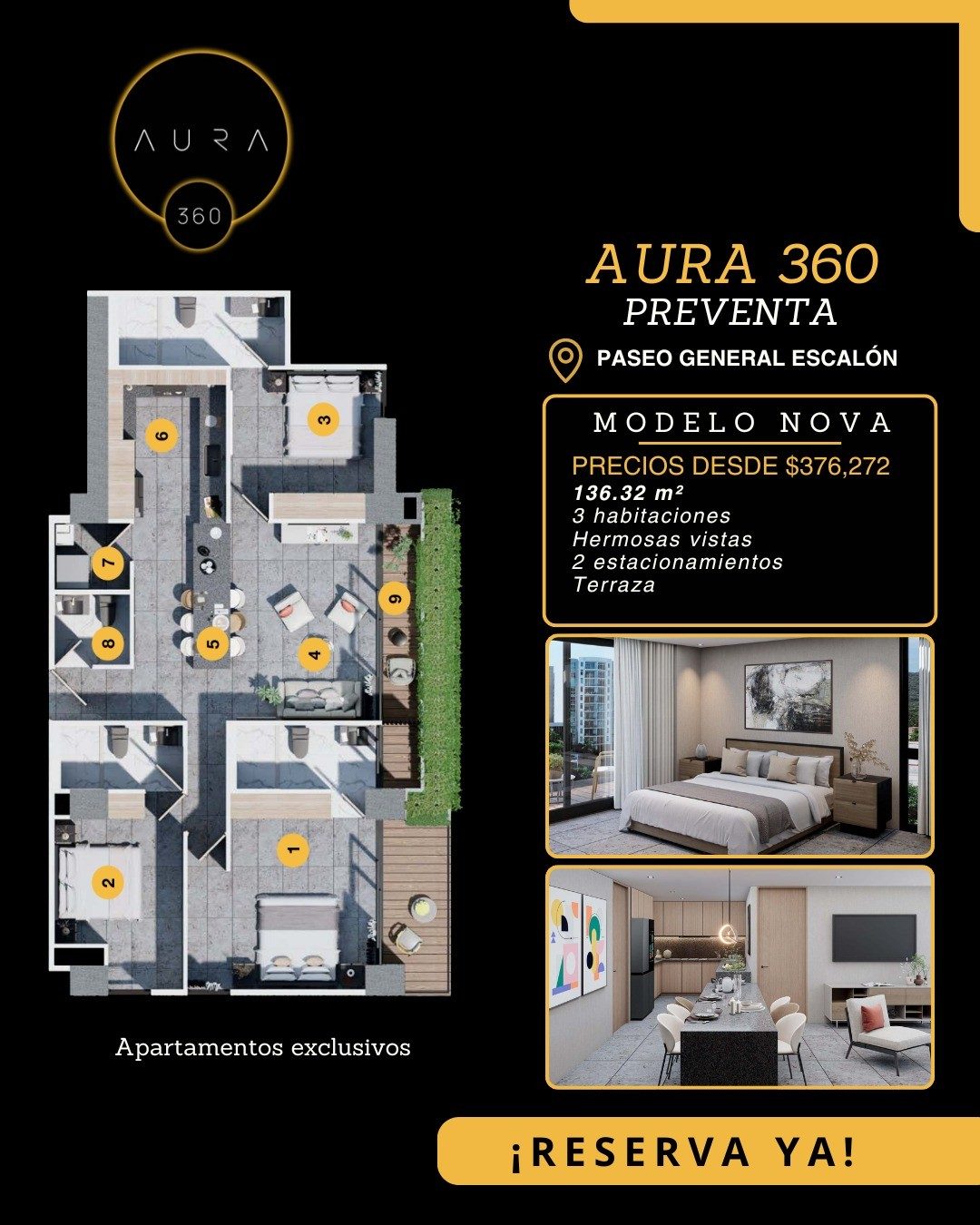 AURA 360 · Apartamentos Eco-Lujo, Paseo Escalón